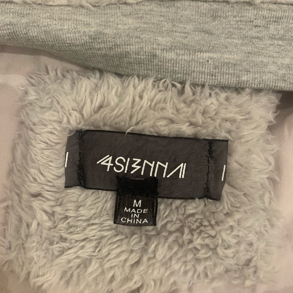 4SI3NNA Grey Bomber Jacket - Picture 10 of 10